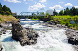 Spokane River at Night